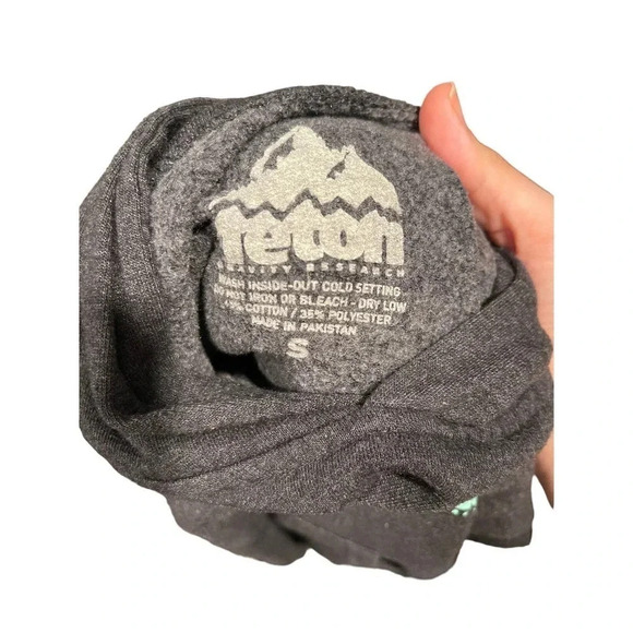 Teton Technogravity Research Youth Unisex Sweatshirt Hoodie SZ Small Dark Grey - Picture 5 of 5